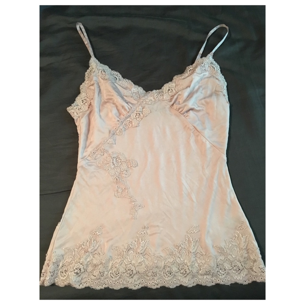 Blush Pink Silk Lingerie Cami
